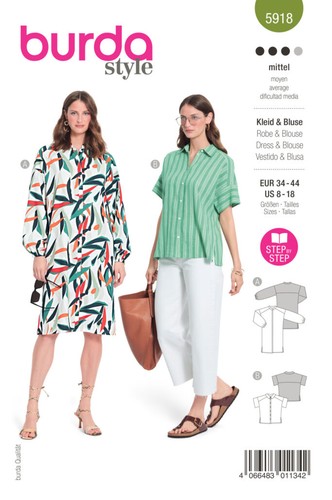 Burda schnittmuster 5918 - schnittmuster,