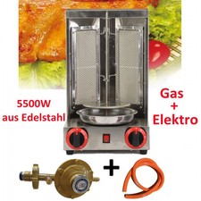 5500W Gas Dönergrill LPG Spießgrill Kebap Gyros Drehgrill Hähnchengrill 4Brenner