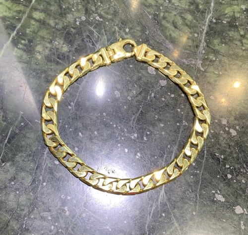 Armband flachpanzer gelbgold - armband,,