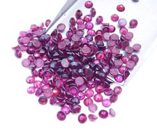 4 MM Natürlich Granat Rund Rose Schnitt Locker Edelstein für Schmuck Herstellung