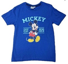 Disney Micky Maus T-Shirt Blau Jungen Gr. 122/128