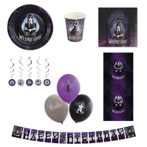 Partybox wednesday teilig - wednesday, 49-teilig