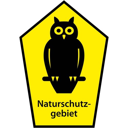 Schild naturschutzgebiet eule - schild, naturschutzgebiet/eule