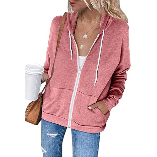 Damen sweatjacke hoodie - sweatjacke,