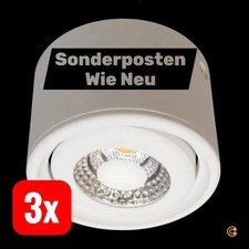Fabas Luce LED Downlight Deckenleuchte Anzio schwenkbar weiß Aluminium 3 STÜCK