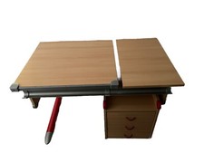 Kettler Kinder-/Jugendschreibtisch, höhenverstellbar mit Rollcontainer und Stuhl