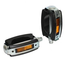 Union Fahrrad Pedale Sport Pedal Gummiblock schwarz 9/16" mit Reflektor