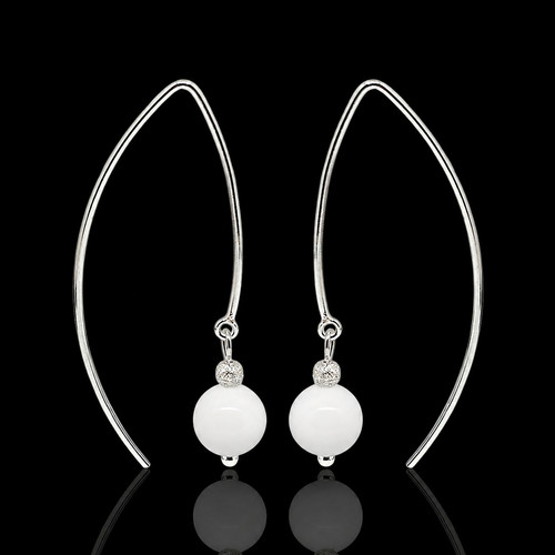 925 sterling silber - silber, ohrringe