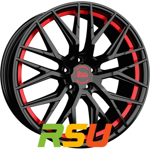 Mam rs4 black painted red - mam,