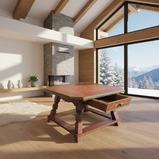 Voglauer 1800 altrosa rosa Tisch Esstisch Esszimmertisch Jogltisch Holztisch