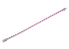 hübsches Armband - Harry Ivens - Rubine + Topase - 925er Sterling Silber