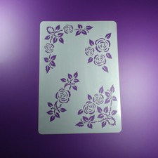 A3 Schablone Rose Blätter