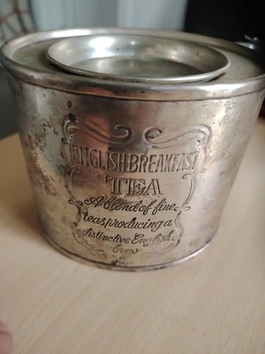 Englische teedose silver - englische, teedose,
