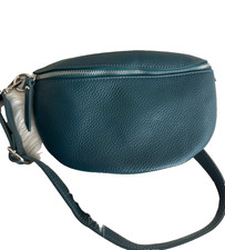 100%Leder petrol  Bauchtasche