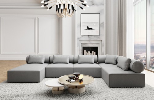 Sofa leder wohnlandschaft - sofa,