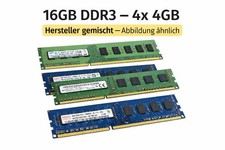 16GB DDR3 RAM 4x4GB Desktop PC