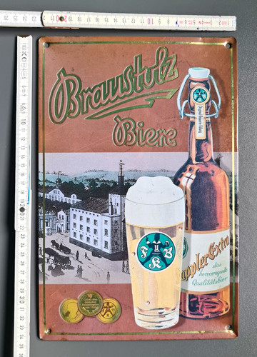 Braustolz bier blechschild - braustolz,