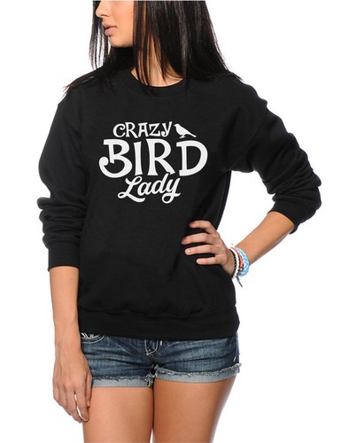 Crazy bird lady - bird,