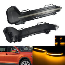Paar Spiegelblinker für VW Tiguan AD1 2016-2019 Orange LED Blinker Rückspiegel