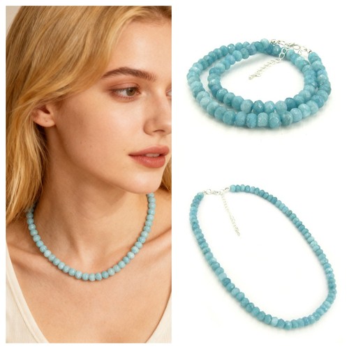 Larimar halskette kette - larimar,