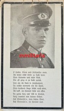 Sterbebild WWII Obergefreiter