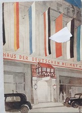 Seltene Farb Postkarte  von 1935 Haus der deutschen Heimat Berlin