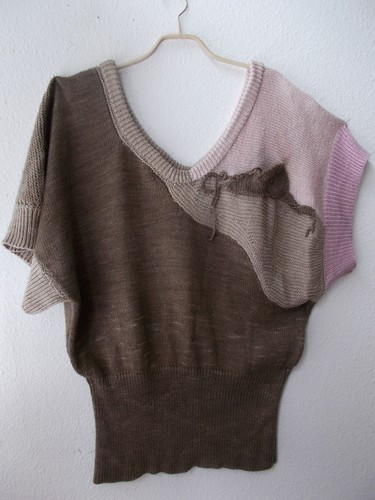 Designer pullover braun - designer-pullover, braun/rosa