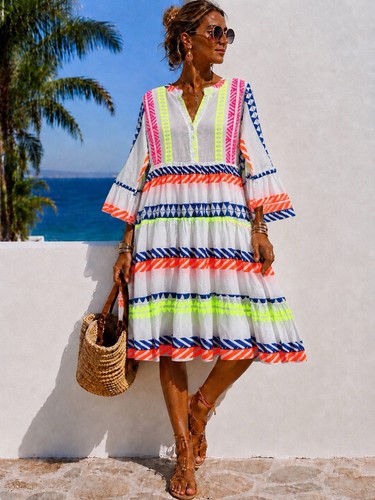 Sommer boho style kleid - style,
