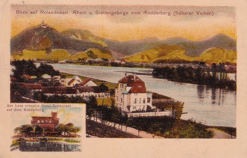 Blick auf rolandswert rhein - blick,