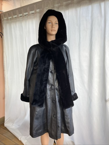 Ledermantel damen mit - mit, kapuze