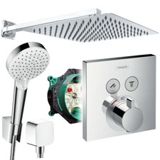 SONDERPOSTEN: Hansgrohe Duscharmatur Shower Select Thermostat Unterputz Duschset