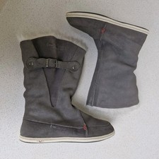 HUB Stiefel Grau Leder Winter