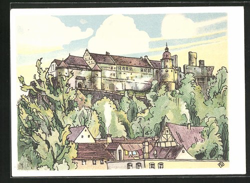 Künstler heidenheim der - künstler-ak,