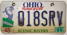 Ohio Nummernschild USA