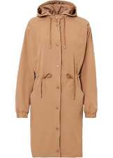 Leichter Parka mit Kapuze Gr. 42 Camel Damen Langarm Mantel Jacke Neu
