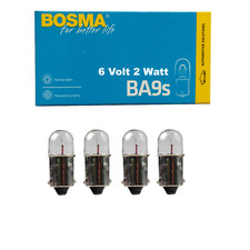 4 Stück Bosma 6V 2W BA9s