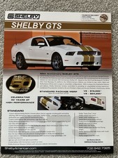 Konvolut Ford Mustang Shelby u. Mustang Roush Prospekte USA ,7 Stück,siehe Fotos