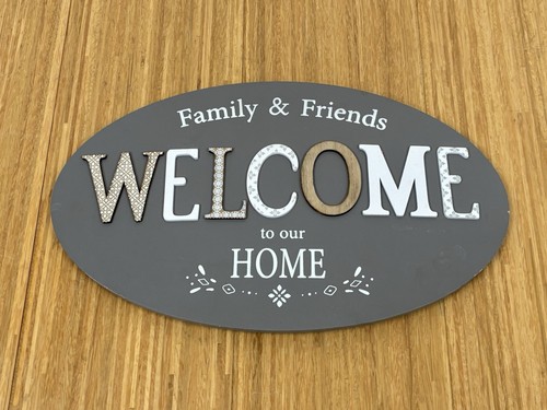 Wanddeko holzschild welcome - wanddeko,
