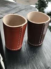 Würfelbecher Leder - aus