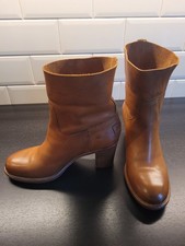Shabbies Amsterdam Boots Cognac Größe 40 EU Leder
