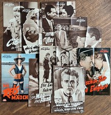 19 Filmprogramme 1950er Originale - James Dean Burt Lancaster Jean Gabin Peck ua