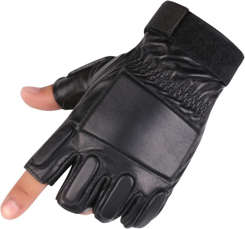 Fingerlose lederhandschuhe - fingerlose,