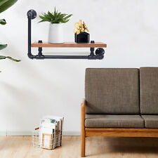 Industrial Wandregal Vintage Holz Bücherregal Wandmontage Aufbewahrung Regal