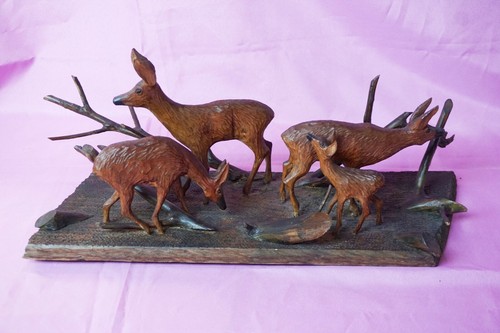 Holz figur äsende rehe jagd - figur,