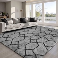 Flauschige Teppiche Hochflor Shaggy Teppich Langflor Wohnzimmer Pflegeleicht DHL