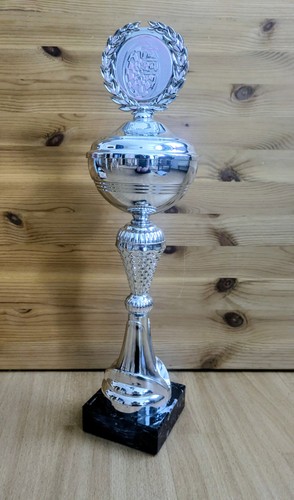 Pokal dart silberfarben - pokal,