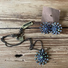 2teiliges Konplott Set Night Sun grün lila Kette und Ohrringe NEU ungetragen