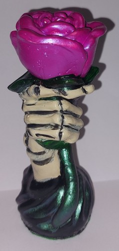 Hand mit lila rose figur - hand,