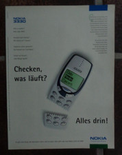 Nokia 3330 Handy Werbung bzw Reklame