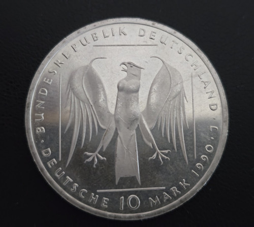 Gedenkmünze brd 1990 - dm,